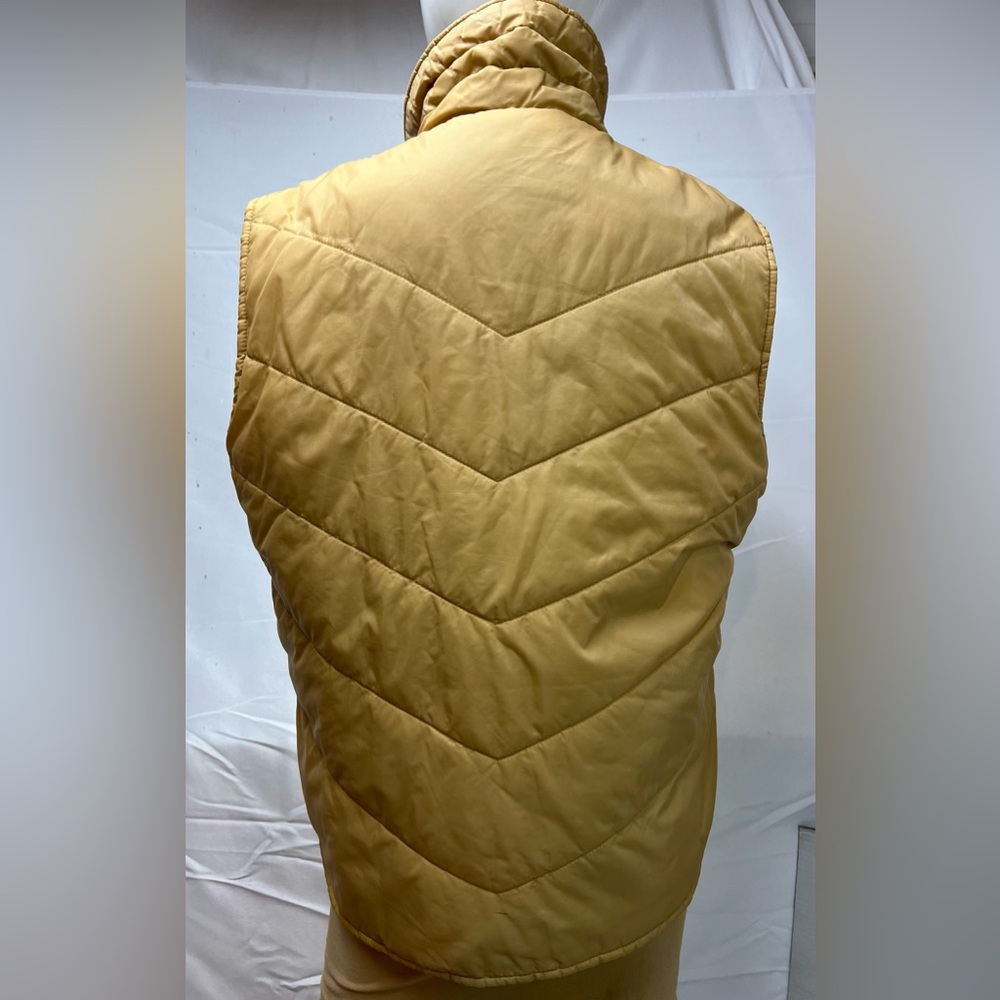 Vintage 70s Sears Men’s M Brown Retro Puffer Vest Insulated - Picture 8 of 9